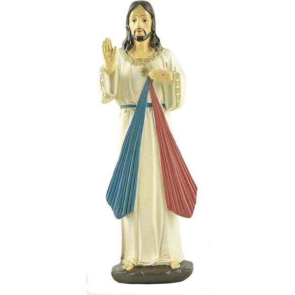 Christ Catholic Statue Jesus Divine Mercy Figurine Lord Religious Gift 6in - Picture 1 of 7